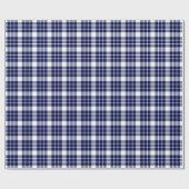 Papier Cadeau Papier d'enveloppement bleu et blanc de la marine (Plat)