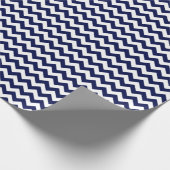 Papier Cadeau Papier d'enveloppement bleu et blanc moyen de la M (Coin)