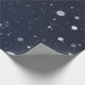 Papier Cadeau Papier d'enveloppement bleu foncé et blanc (Coin)