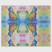 Papier Cadeau Papier d'enveloppement brillant de l'espace de cha (Plat)