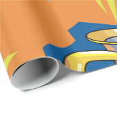 Papier Cadeau Papier d'enveloppement brillant Tuba Instrument (Coin rond)