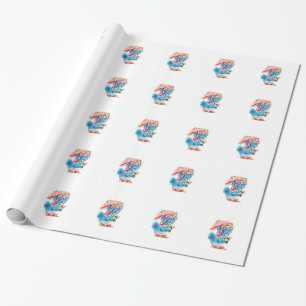 Papier Cadeau Papier d'enveloppement cadeau Baby shower mignon