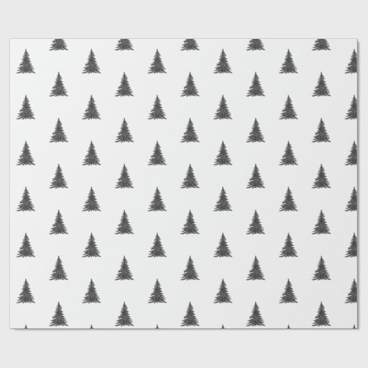 Papier Cadeau Papier d'enveloppement cadeau de sapin de Noël en (Plat)