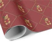 Papier Cadeau Papier d'enveloppement cadeau de Teddy (Coin rond)