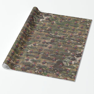 Papier Cadeau Papier d'enveloppement Camo de Fort Liberty OCP