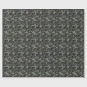 Papier Cadeau Papier d'enveloppement camouflage gris (Plat)