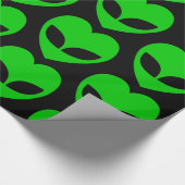 Papier Cadeau Papier d'enveloppement cardiaque Alien (Coin)