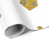 Papier Cadeau Papier d'enveloppement Chanukah (Coin rond)
