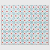 Papier Cadeau Papier d'enveloppement chic : Lys d'eau et libellu (Plat)