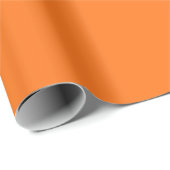 Papier Cadeau Papier d'enveloppement citrouille orange mat (Coin rond)