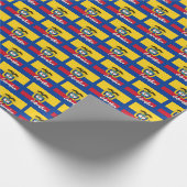 Papier Cadeau Papier d'enveloppement Colombie, Bleu, Drapeau Col (Coin)