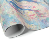 Papier Cadeau Papier d'enveloppement coloré Abstrait (Coin rond)