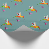 Papier Cadeau Papier d'enveloppement coloré pour colibris (Coin)