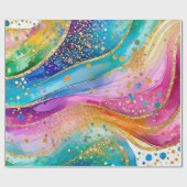 Papier Cadeau Papier d'enveloppement coloré Résumé Conception (Plat)