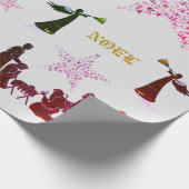 Papier Cadeau Papier d'enveloppement couleur Noël Holiday (Coin)