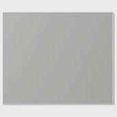 Papier Cadeau Papier d'enveloppement couleur solide en gris doux (Plat)