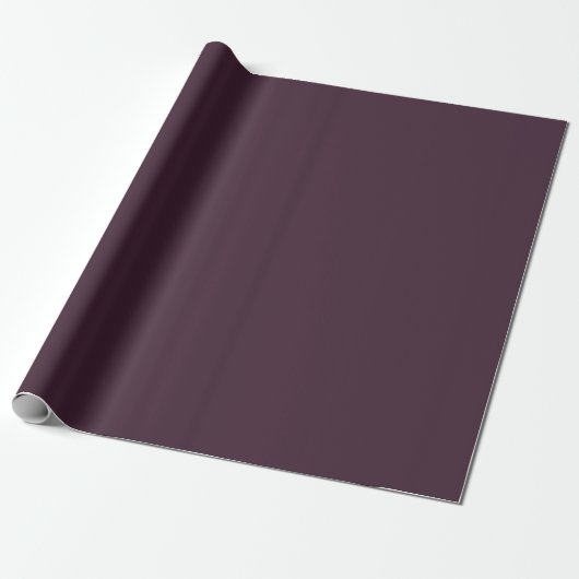 Papier Cadeau Papier d'enveloppement couleur solide foncé violet (Déroulé)