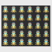 Papier Cadeau Papier d'enveloppement crânien Dapper (Plat)