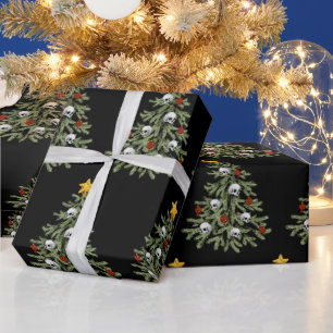 Papier Cadeau Papier d'enveloppement crânien déplaisant Arbre de