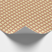 Papier Cadeau Papier d'enveloppement Crème et vin (Coin)