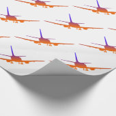 Papier Cadeau Papier d'enveloppement d'aéronef (Coin)