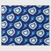 Papier Cadeau Papier d'enveloppement d'Agate Bleu Cobalt (Plat)