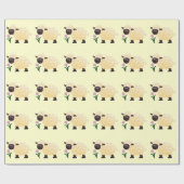 Papier Cadeau Papier d'enveloppement d'agneau (Plat)