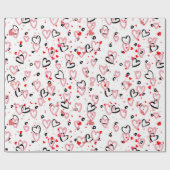 Papier Cadeau Papier d'enveloppement d'amour (Plat)