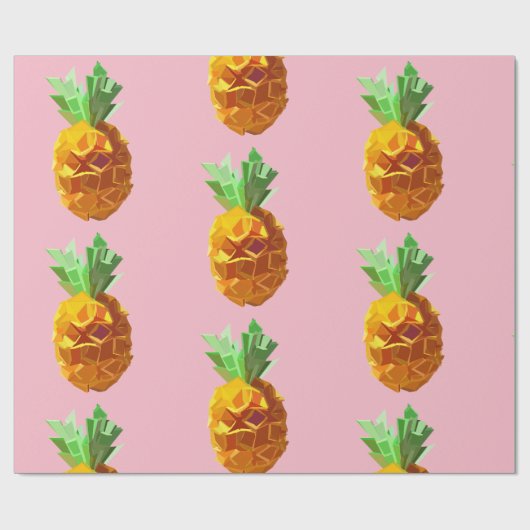 Papier Cadeau Papier d'enveloppement d'ananas Origami