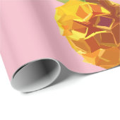 Papier Cadeau Papier d'enveloppement d'ananas Origami (Coin rond)