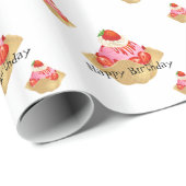 Papier Cadeau Papier d'enveloppement d'anniversaire (Coin rond)