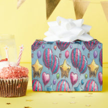 Papier d'enveloppement d'anniversaire