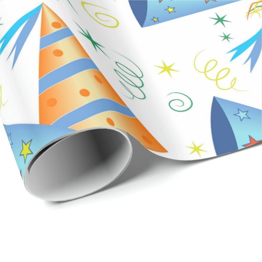 Papier Cadeau Papier d'enveloppement d'anniversaire (Coin rond)