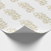 Papier Cadeau Papier d'enveloppement d'anniversaire Gold (Coin)