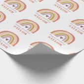 Papier Cadeau Papier d'enveloppement d'anniversaire pourpre de l (Coin)