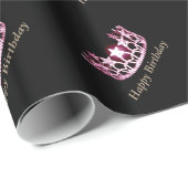 Papier Cadeau Papier d'enveloppement d'anniversaire style Miss U (Coin rond)