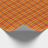 Papier Cadeau Papier d'enveloppement d'anniversaire Tartan Plaid (Coin)