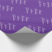 Papier Cadeau Papier d'enveloppement d'anniversaire violet brill (Coin)