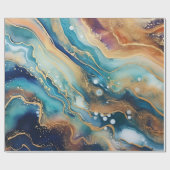 Papier Cadeau Papier d'enveloppement d'aquarelle (Plat)