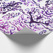 Papier Cadeau Papier d'enveloppement d'aquarelle verte (Coin)