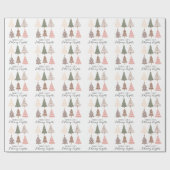 Papier Cadeau Papier d'enveloppement d'arbre de Noël (Plat)