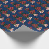 Papier Cadeau Papier d'enveloppement d'arbre de Noël plaqué (Coin)