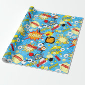 Papier Cadeau Papier d'enveloppement d'art de la bande dessinée (Déroulé)