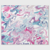 Papier Cadeau Papier d'enveloppement d'art liquide acrylique - A (Plat)