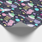 Papier Cadeau Papier d'enveloppement d'astronautes animaux (Coin)