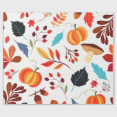 Papier Cadeau Papier d'enveloppement d'automne (Plat)