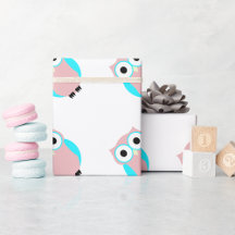 Papier D'Enveloppement De Baby shower Cute Blue Et