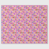 Papier Cadeau Papier d'enveloppement de Baby shower de Parties s (Plat)