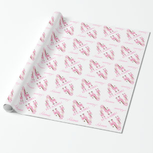Papier Cadeau Papier d'enveloppement de Baby shower en Giraffe r