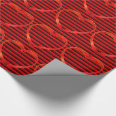 Papier Cadeau Papier d'enveloppement de bande cardiaque (Coin)